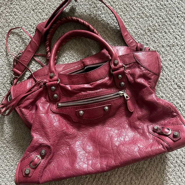 Balenciaga Medium City in silver|red|gray from Poshmark, photo 1 of 1