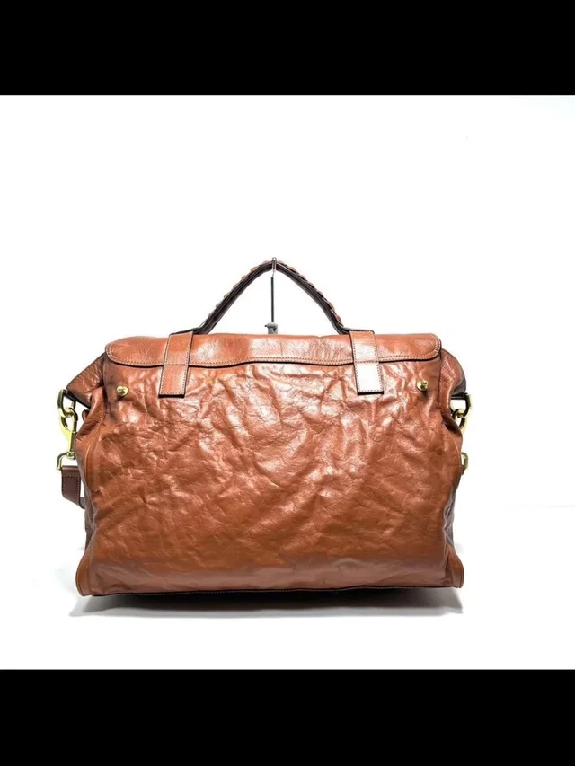 Mulberry Chestnut Brown Leather Satchel in gold|brown|red Leather from Poshmark, photo 5 of 11