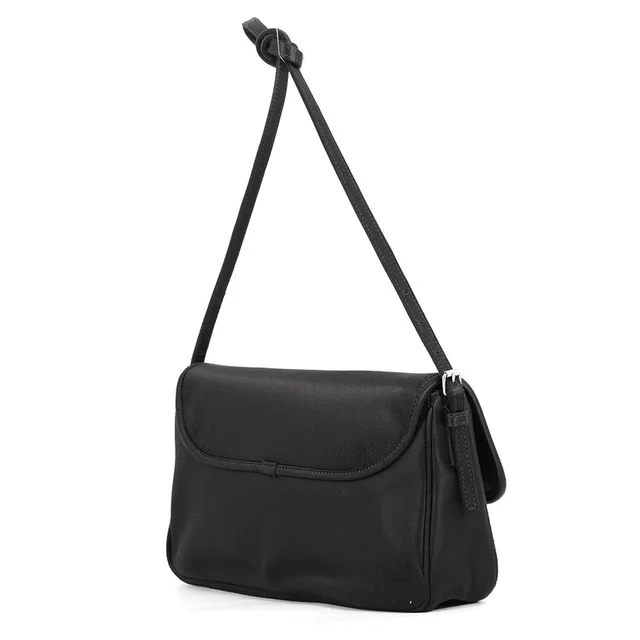 Balenciaga Leopolda Pochette Ribbon Black7919972AA5Q1000 Vintage processed satin in Satin from GALLERY RARE, photo 2 of 3