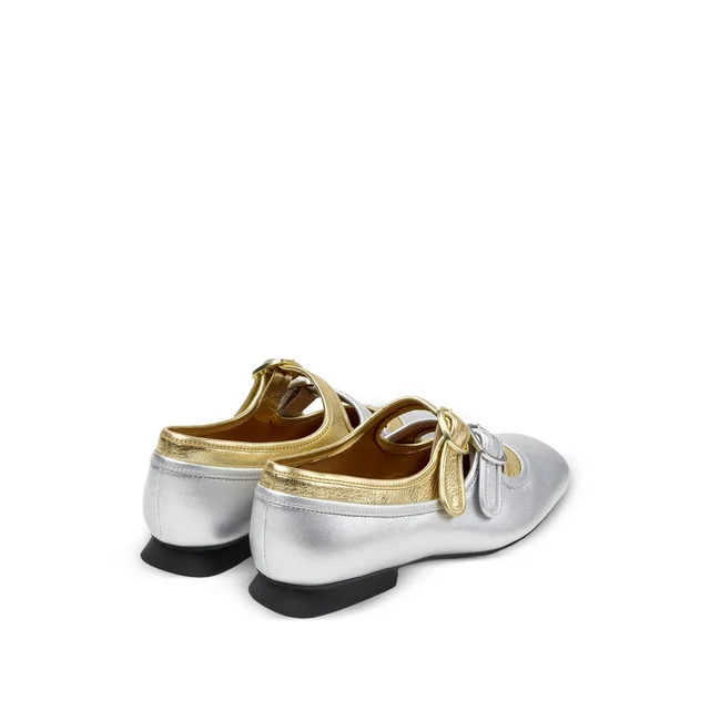 Camper Casi Myra Gray Leather Ballerinas for Women, photo 3 of 5 from SENSER