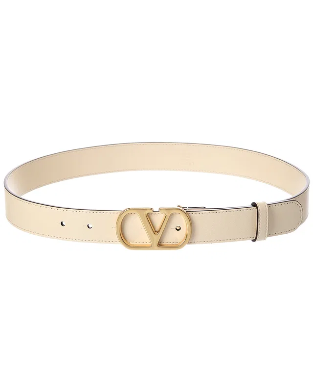 Valentino VLogo Leather Belt, image 1 of 1 from Gilt