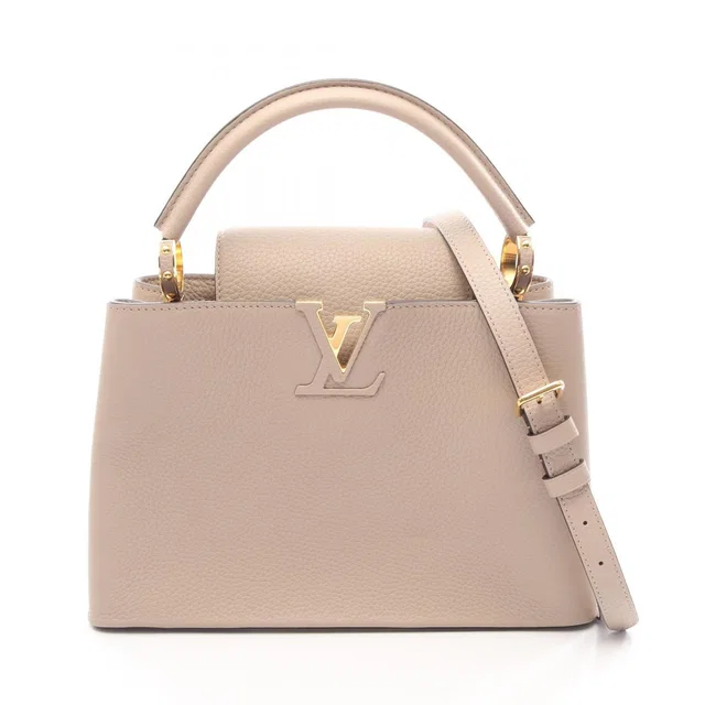 Louis Vuitton Handbag Capucines PM Parnassea Galet 2-Way Leather in Leather from The Reluxe