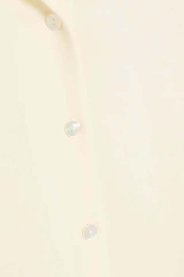 Veronica De Piante Daisy Wool and Silk-Blend Shirt in White, photo 4 of 4 from THE OUTNET