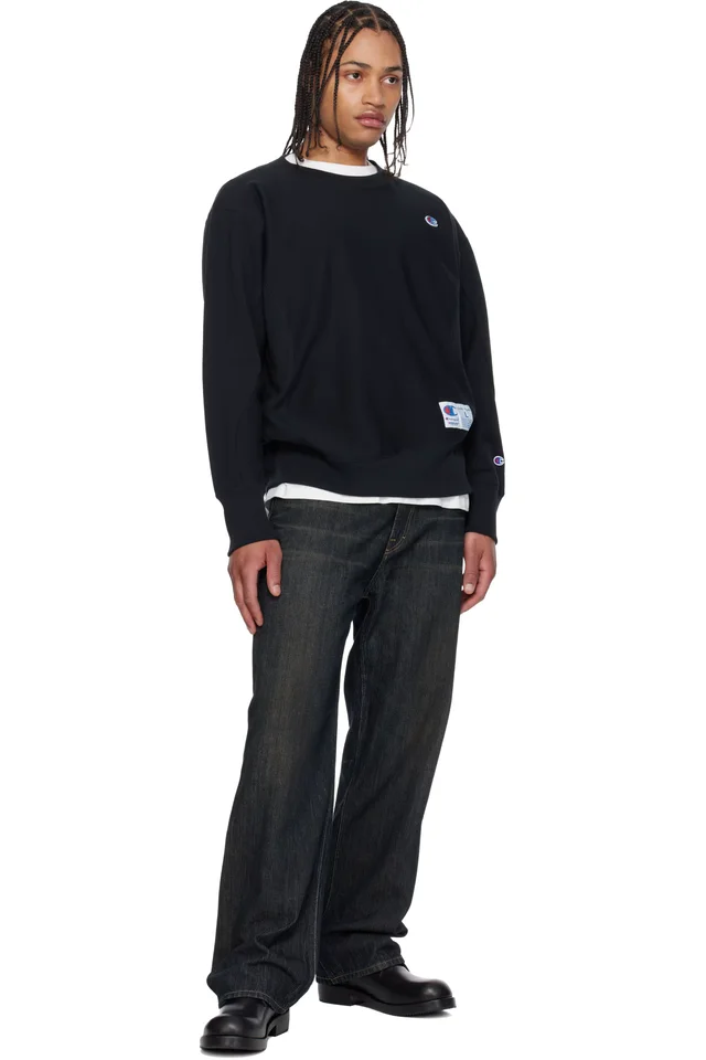 UNDERCOVER Black Champion Edition UC1F4801 Sweatshirt, photo 4 of 4 from SSENSE