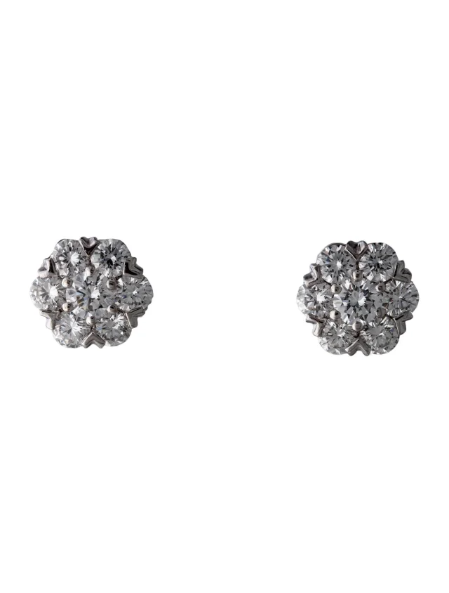 Van Cleef & Arpels Small Fleurette Earstuds in multicolor from The RealReal