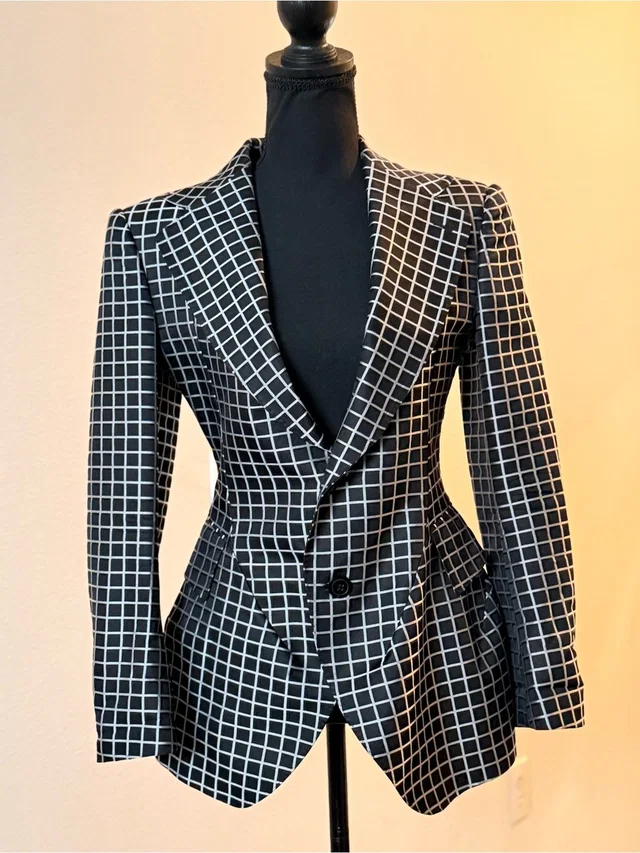 Junya Watanabe Comme Des Garcons Black & White Tailored Blazer in black|white from Poshmark