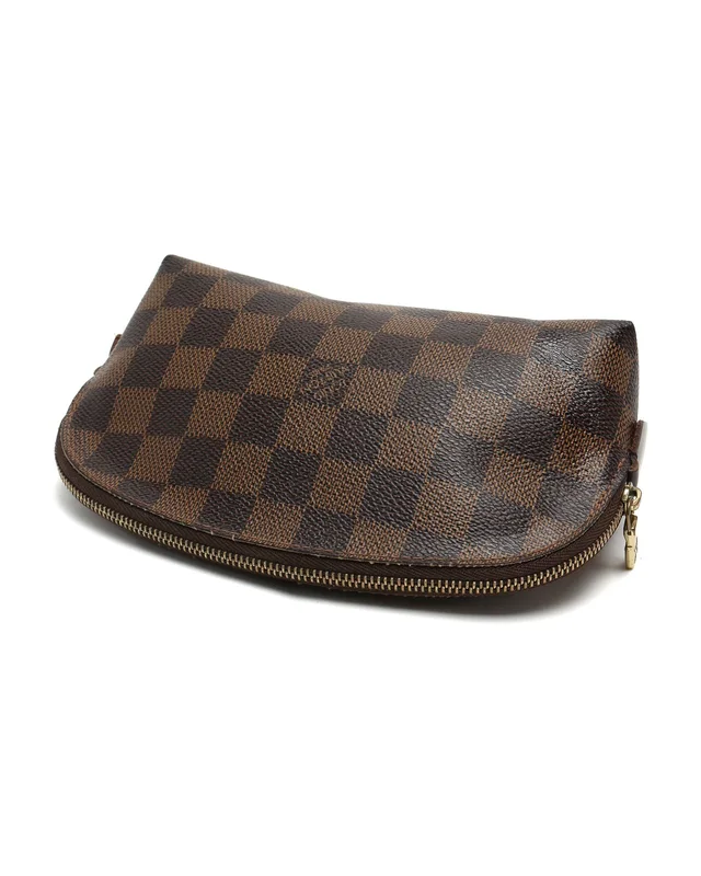 Louis Vuitton Damier Ebene Cosmetic Pouch in Brown Canvas from A Retro Tale, photo 4 of 6