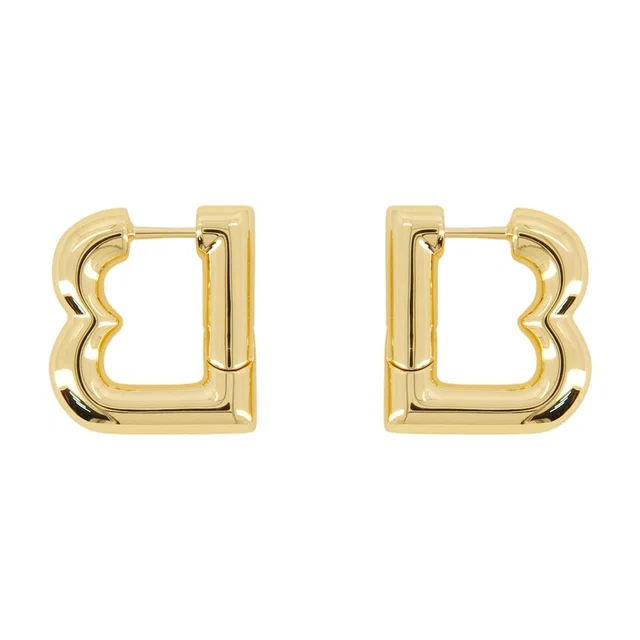 Balenciaga Eisa Xs B Earrings — Gold Metal in Gold from HEWI