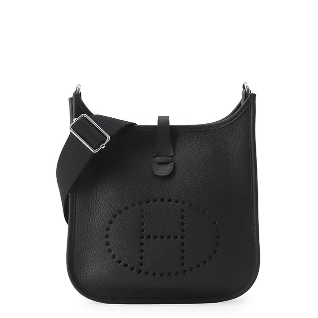 Hermès Evelyne3 Black Taurillon Clemence Size 23 in Black Clemence leather from GALLERY RARE
