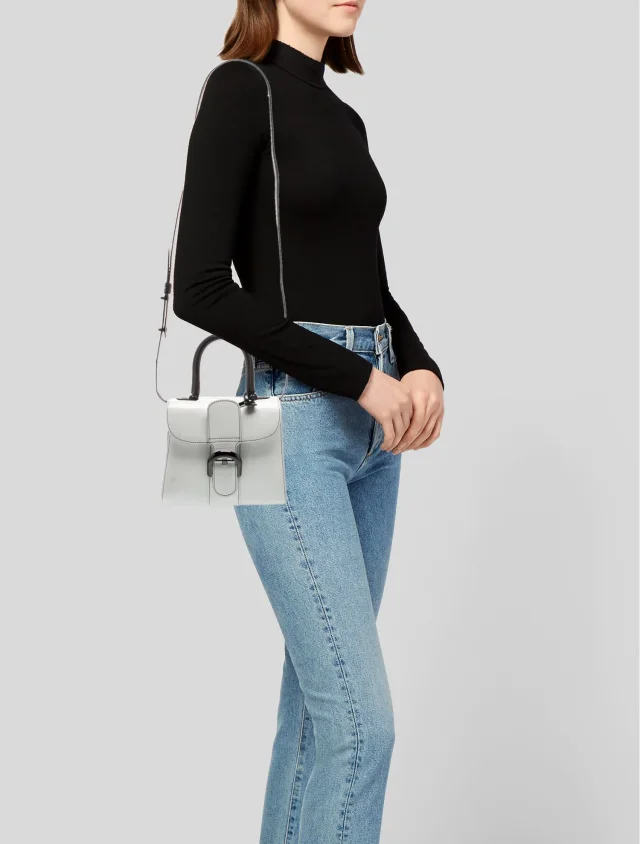 Delvaux Leather Top Handle Bag in white Leather from The RealReal, photo 2 of 6