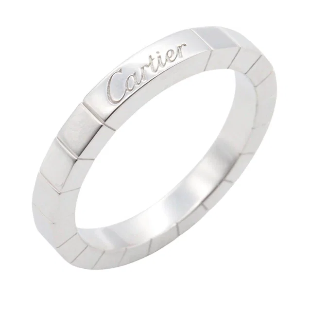 Cartier Lanieres Au750 White Gold Ring Size 55 in White from LuxUness