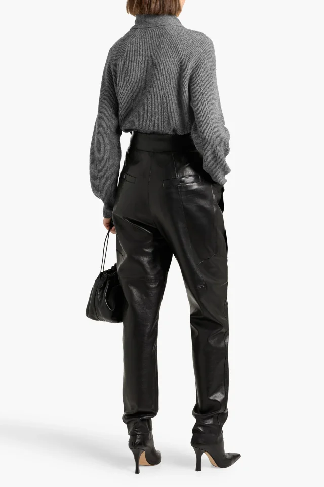 Etro Draped Ribbed-Knit Sweater in Grey, photo 3 of 4 from THE OUTNET