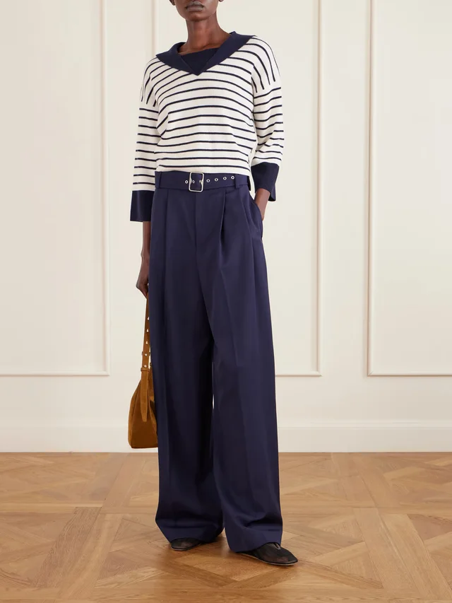 RALPH LAUREN COLLECTION Striped cashmere sweater in Blue, photo 2 of 2 from NET-A-PORTER (Canada)
