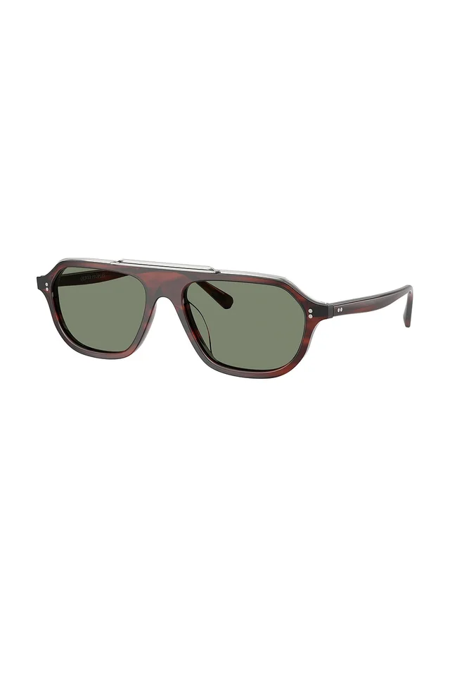 Oliver Peoples Estin Irregular Sunglasses in Morado Tortoise, photo 2 of 2 from REVOLVE (Canada)