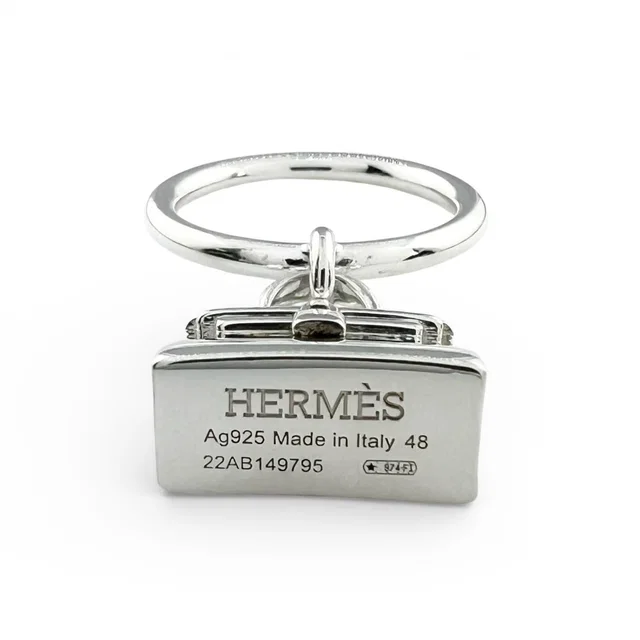 Hermès Kelly Amulette Ring Silver 48 Box Case in Silver from The Reluxe