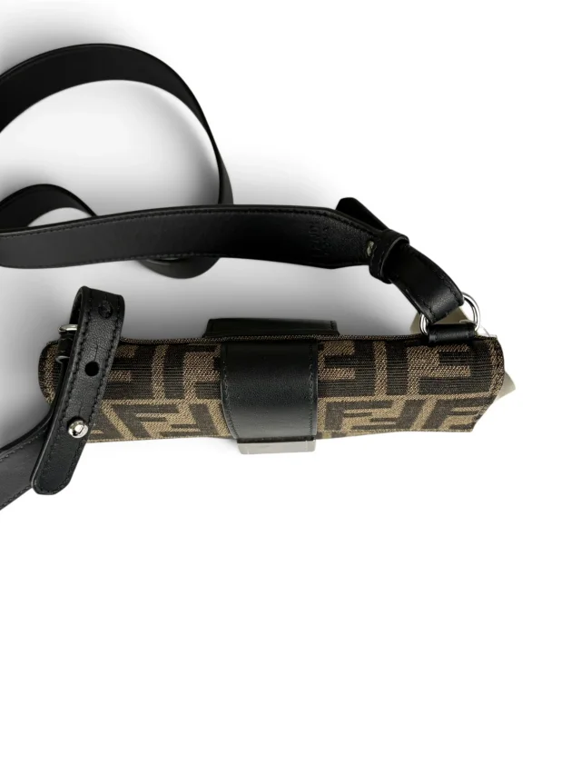 Fendi Jacquard Vitello Grace 1974 Baguette Belt Pouch in Canvas from Season 2 Consign, photo 3 of 10