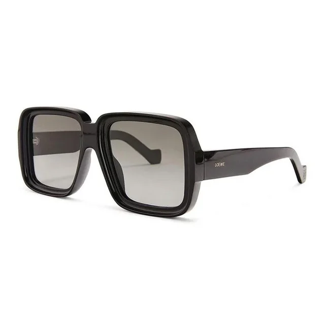Loewe Women's Sunglasses - Black/Brown in brown|black|red from Depop, photo 1 of 1
