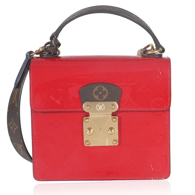 Louis Vuitton Scarlet Monogram Vernis Epi Spring Street Red Patent Leather Handbag in Red Patent leather from HEWI