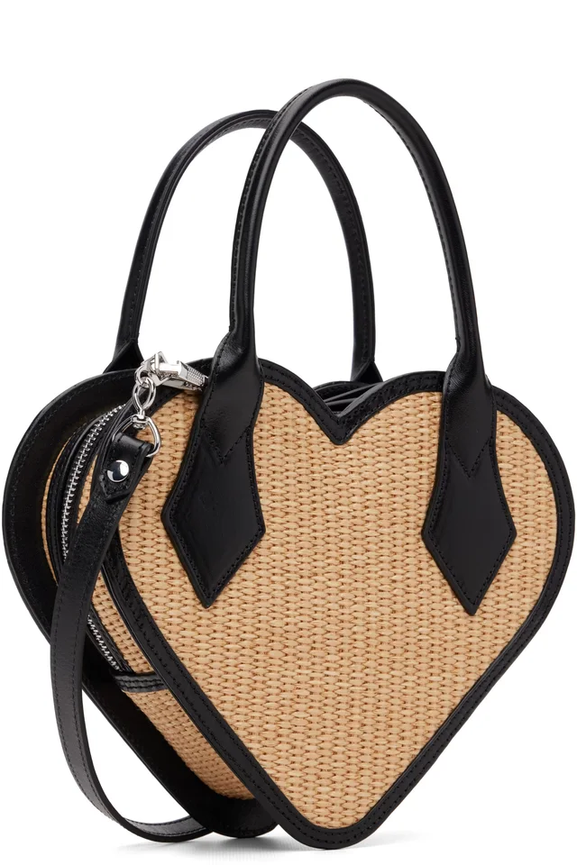 Vivienne Westwood Beige Josephine Heart Crossbody Bag, photo 3 of 4 from SSENSE