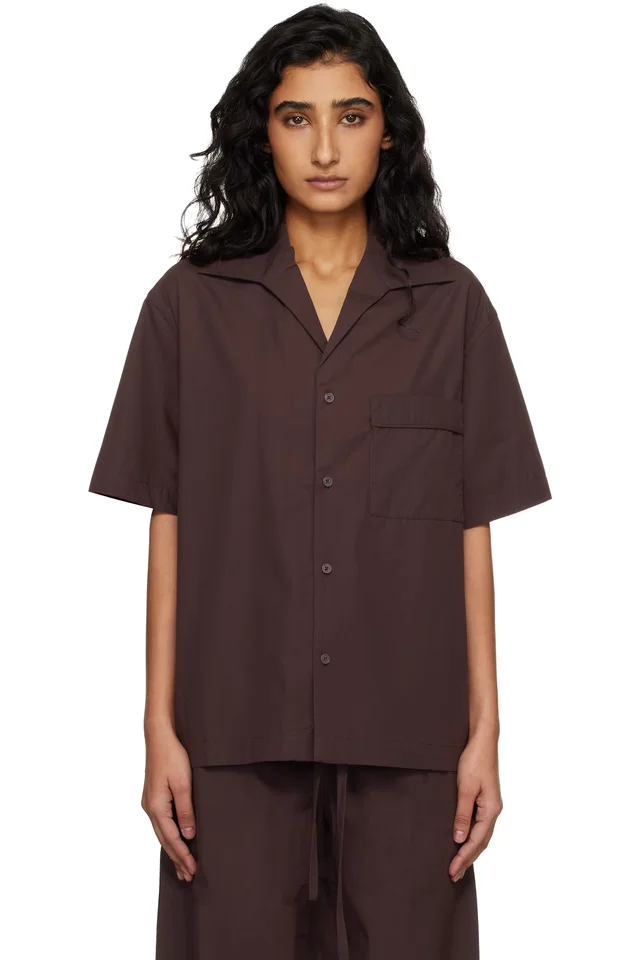 Brown SS Pyjama shirt, image 1 of 1 from SSENSE