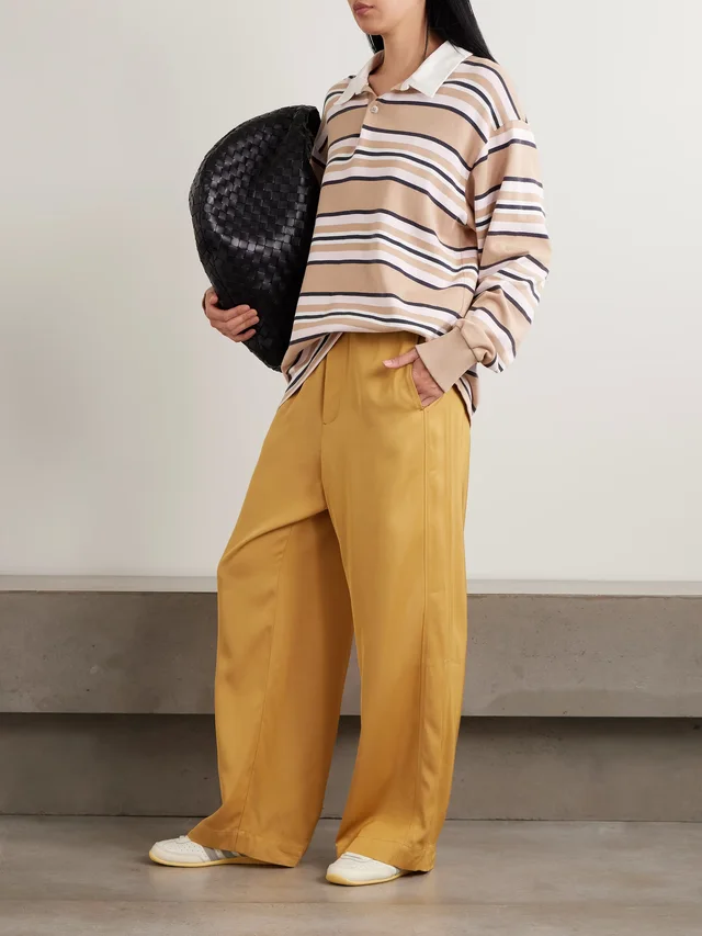 SANDERLAK Striped cotton-jersey polo shirt, photo 2 of 2 from NET-A-PORTER (Canada)