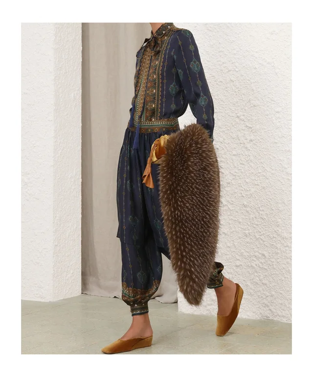 Zimmermann Ascent Satin Scarf Shirt, photo 4 of 8 from SENSER
