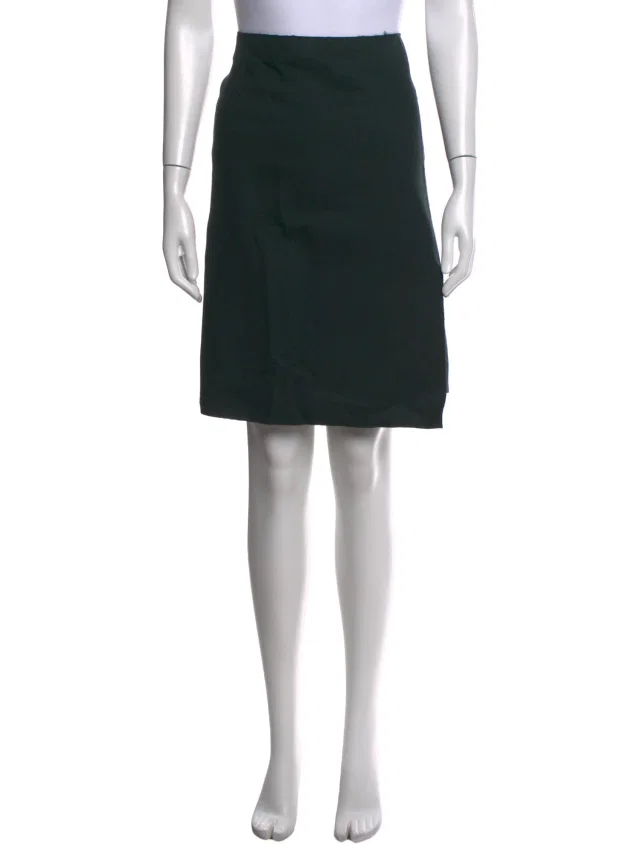 Jil Sander Wool Mini Skirt in black Wool from The RealReal