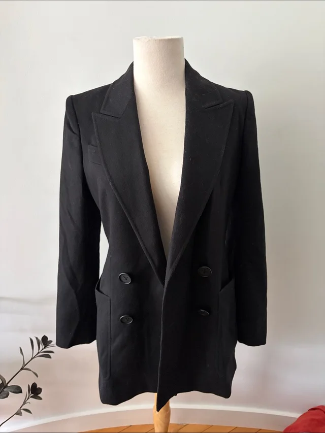 Stella McCartney Double-Breasted Tailored Blazer in black from Poshmark