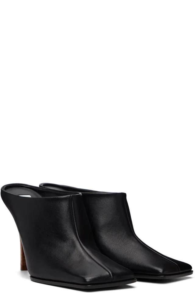 ALAÏA Black Mule Heels, photo 4 of 4 from SSENSE