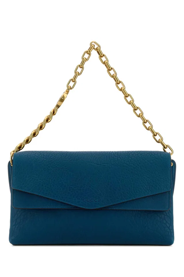 Gucci With Shoulder Bag — Blue Lamb in Blue Lambskin from HEWI