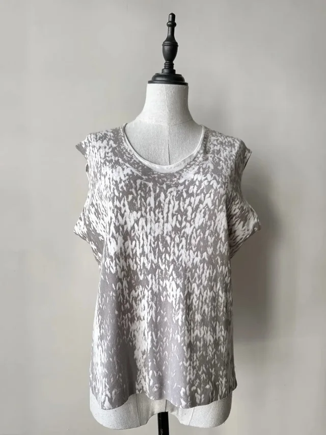 Maison Margiela Vintage Ss96 "Knitted" Trompe-L'oeil Top in multicolor from Grailed