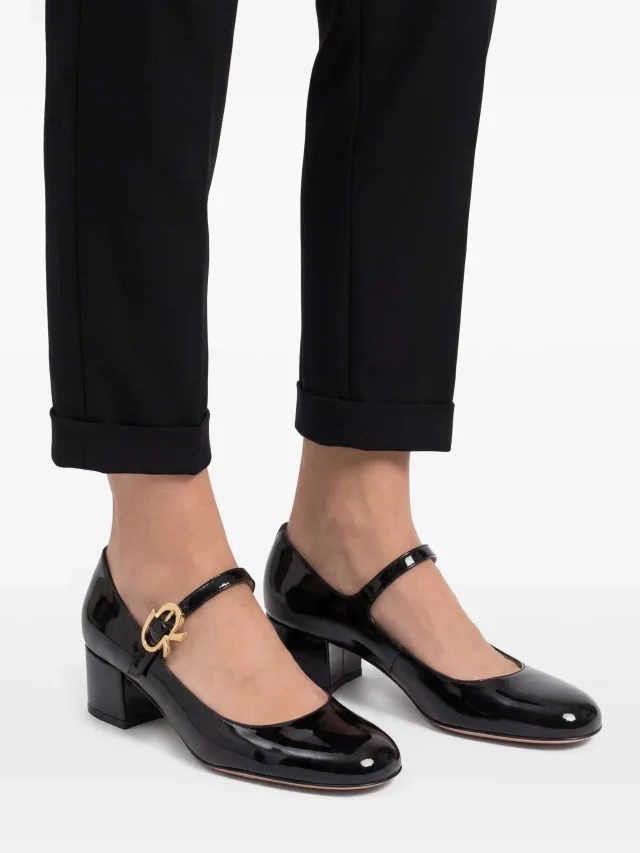 Gianvito Rossi 45mm Mary Ribbon pumps, photo 2 of 2 from FARFETCH