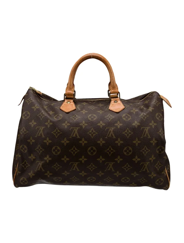 Louis Vuitton Top Handle handbags in Brown Coated canvas from The RealReal, photo 4 of 6