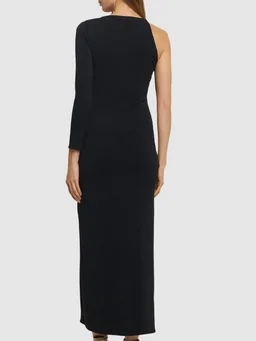 Leslie Amon Long dress with long sleeves in 80% Polyamide, 20% Elastane, photo 3 of 5 from LUISAVIAROMA