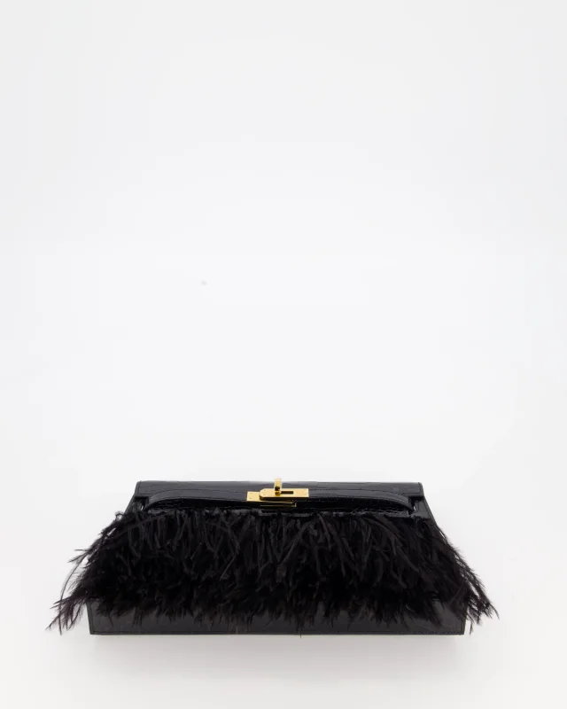 Hermès Kelly Elan Folie Bag in Black Crocodile from Sellier, photo 23 of 24