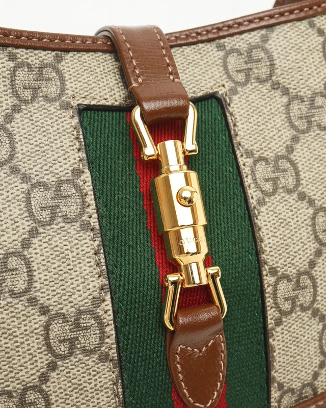 Gucci Jackie Mini 1961 GG Supreme Crossbody Bag in Suede from A Retro Tale, photo 7 of 8