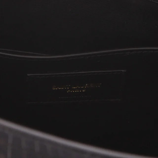 Saint Laurent Manhattan handbag in black leather in Black Leather from Collector Square, photo 4 of 5