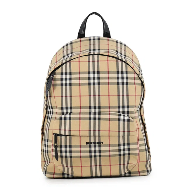 Burberry Vintage Check Backpack Beige8069749 Canvas in Canvas from GALLERY RARE