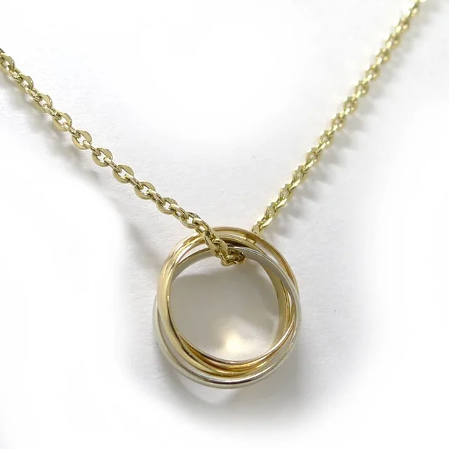Cartier Necklace Baby Trinity YG PG 18K White Gold in White from The Reluxe