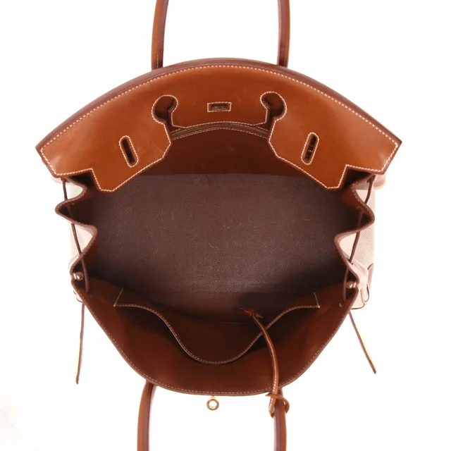 Hermès Birkin handbag, 35 cm in Beige Canvas from Collector Square, photo 4 of 5