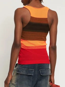 Agr Short-sleeve T-shirt with round neckline in 85% Nylon, 15% Elastane, photo 4 of 6 from LUISAVIAROMA