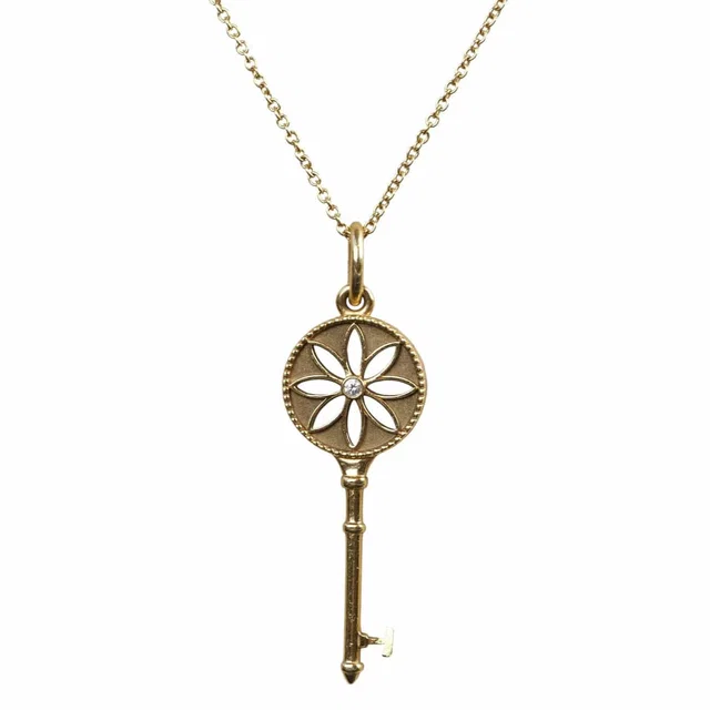 Tiffany & Co. 18k Gold Key Pendant in Gold from Luxury Promise