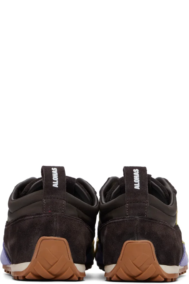 Alohas Brown Tb.304 Nylon Leather Sneakers, photo 2 of 5 from SSENSE