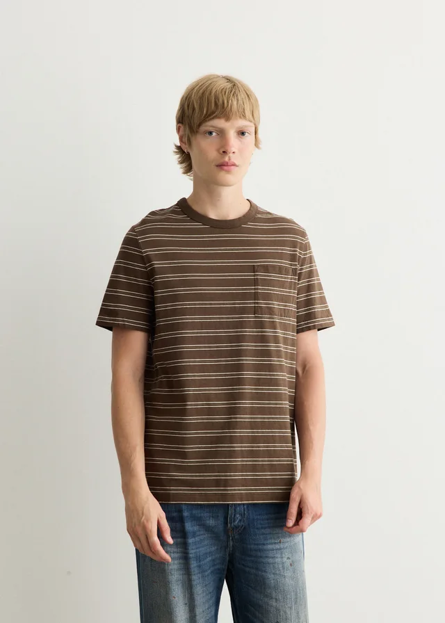 A.P.C. Manches Courtes Ray T-Shirt in Brown from Incu, photo 1 of 1