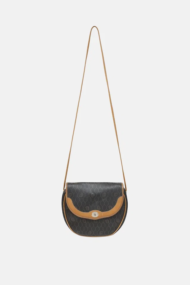 Dior C. 2000s Honeycomb Crossbody Bag in Coated canvas from VSP Consignment