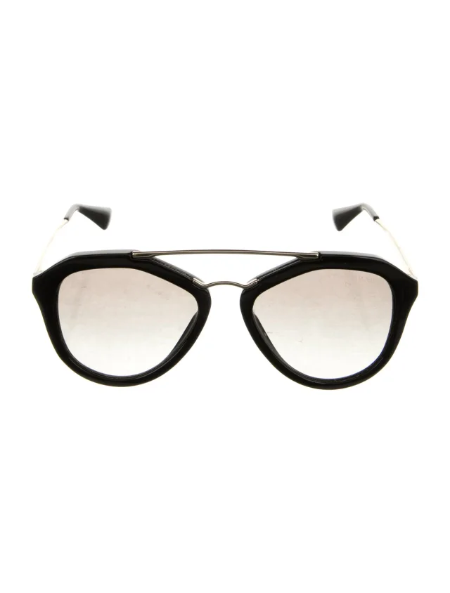 Prada Oversize Gradient Sunglasses in black from The RealReal