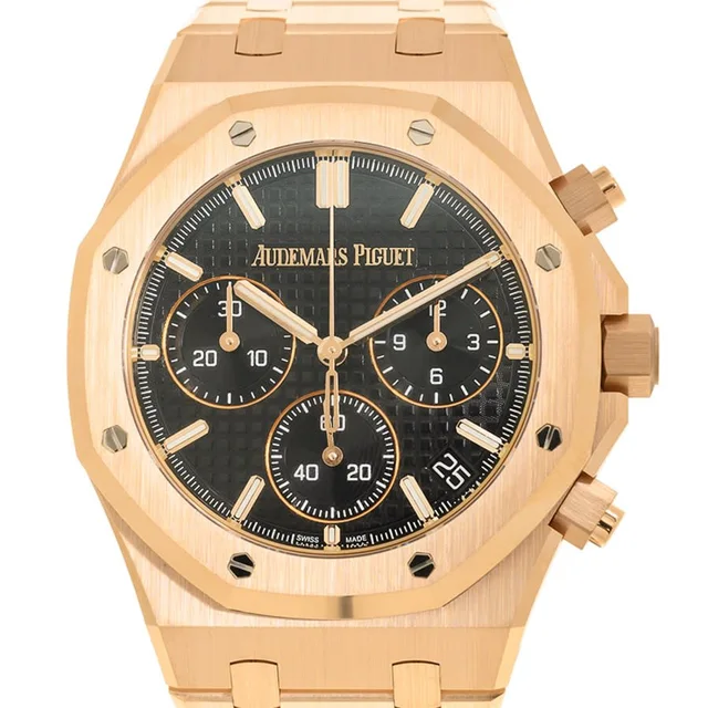 Audemars Piguet Royal Oak Chronograph Black Dial Mens Watch 26240OR.OO.1320OR.02 in black|gold|pink from Jomashop.com