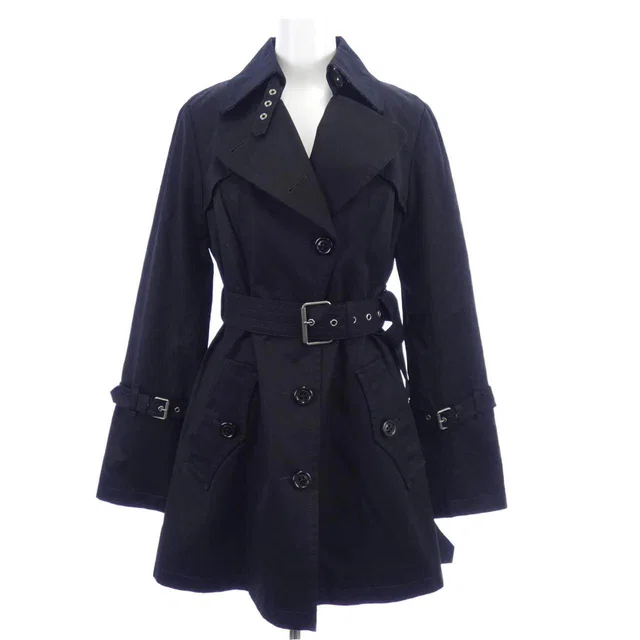 Burberry Blue Label Coat in Blue Leather from LuxUness