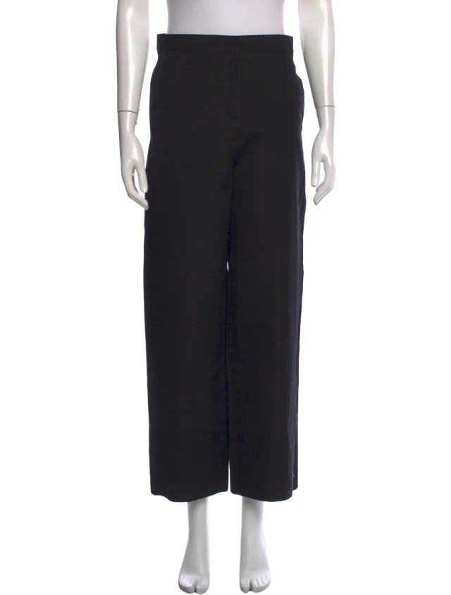TOTEME Wide Leg Pants in black from The RealReal