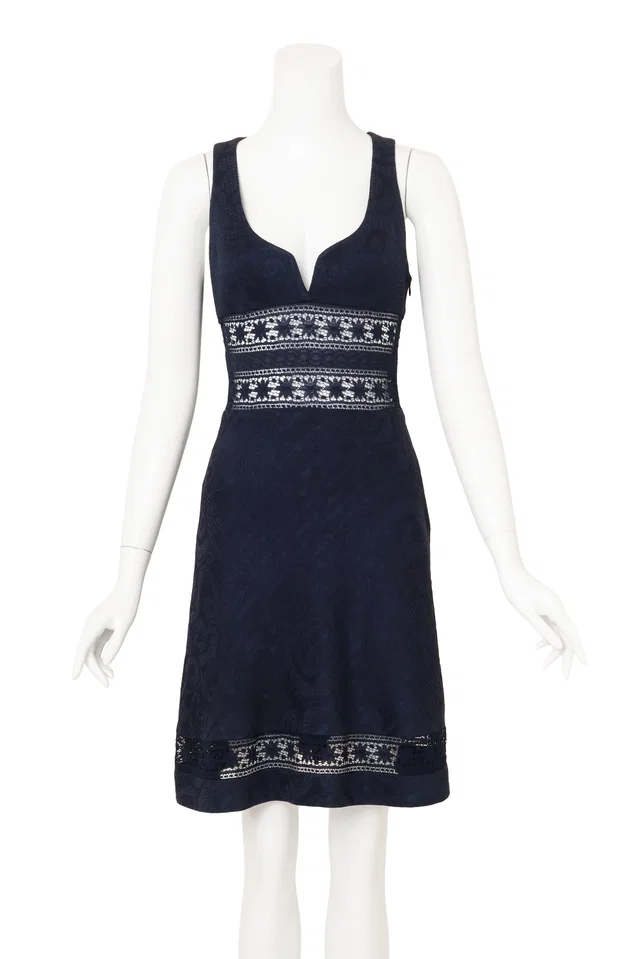 Christian Lacroix Lace Inset Sweetheart Dress from Recess LA